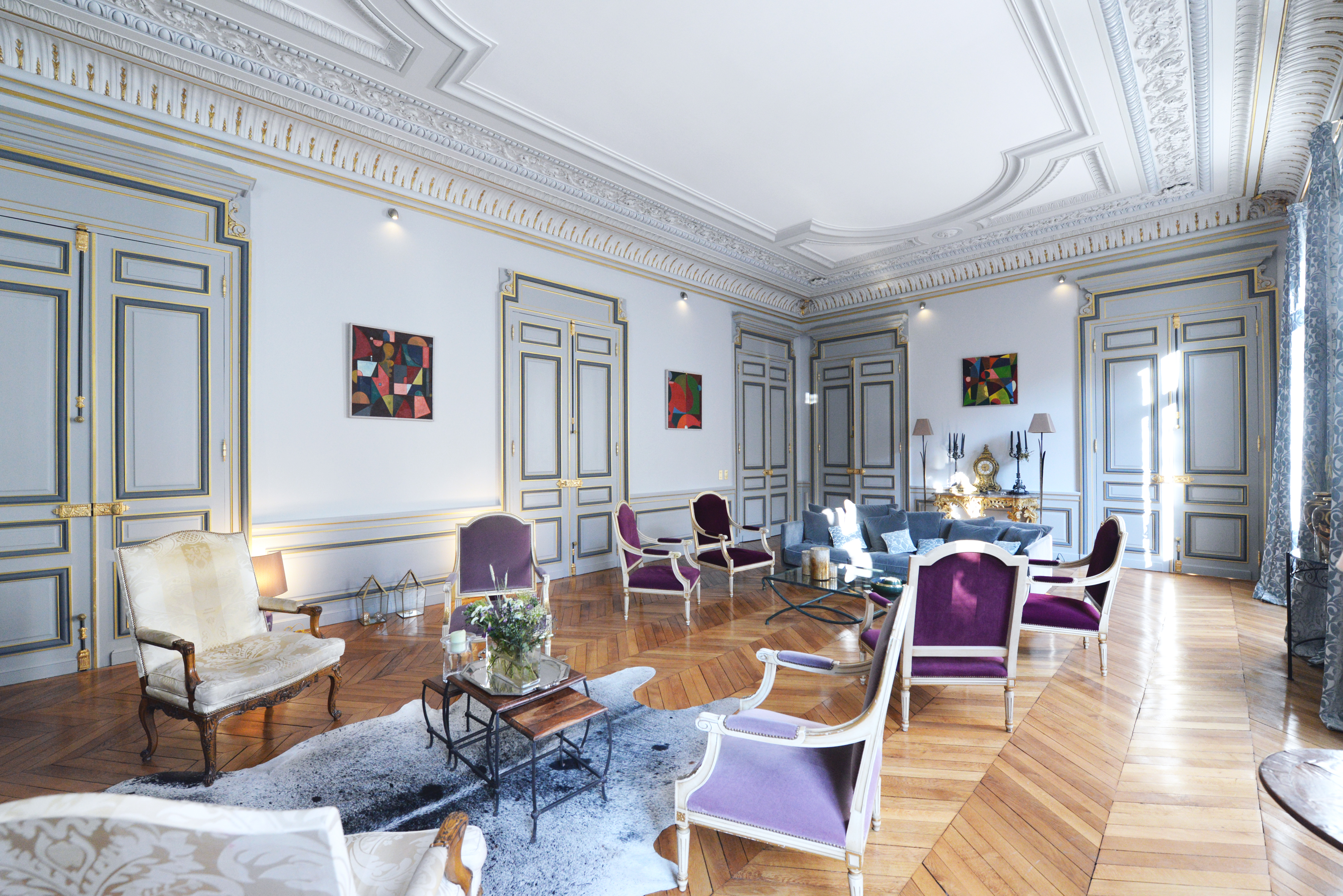 Lovelydays luxury service apartment rental - Île-de-France - Paris - Avenue Wagram - Partner - 4 bedrooms - 3 bathrooms - Luxury living room - f07fde03c519 - Lovelydays