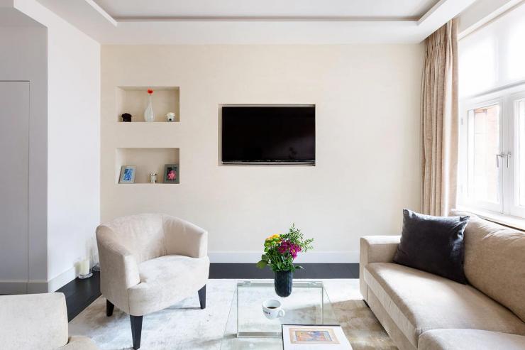 Lovelydays luxury service apartment rental - London - Knightsbridge - Herbert Street - Partner - 1 bedrooms - 1 bathrooms - Luxury living room - 6512aef1644a - Lovelydays