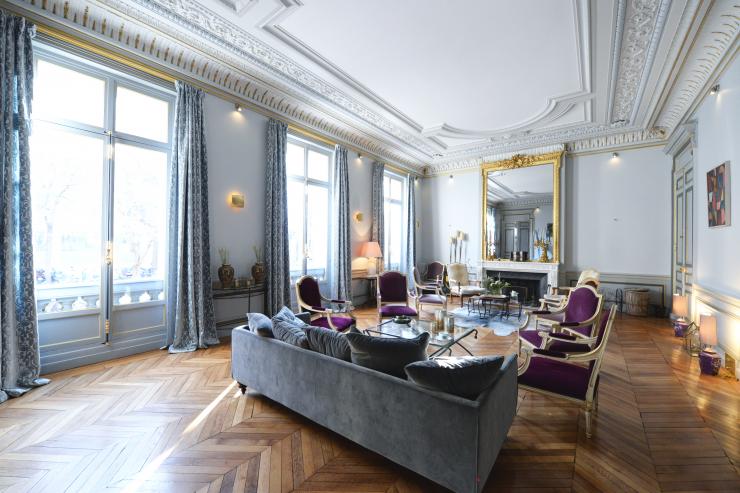 Lovelydays luxury service apartment rental - Île-de-France - Paris - Avenue Wagram - Partner - 4 bedrooms - 3 bathrooms - Luxury living room - 3e80e3979a6e - Lovelydays